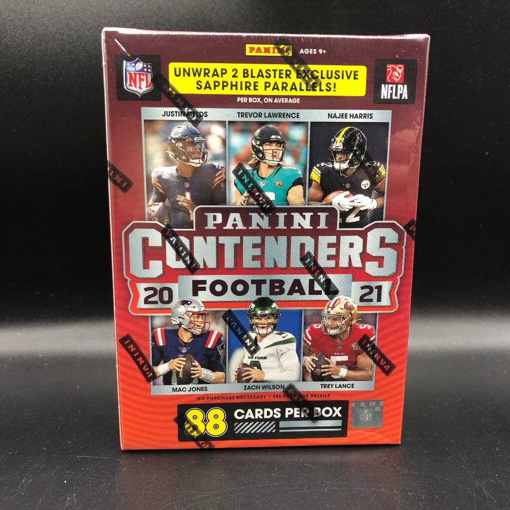2021 Panini Contenders Football 11-Pack Blaster Box Fanatics Exclusive Sapphire